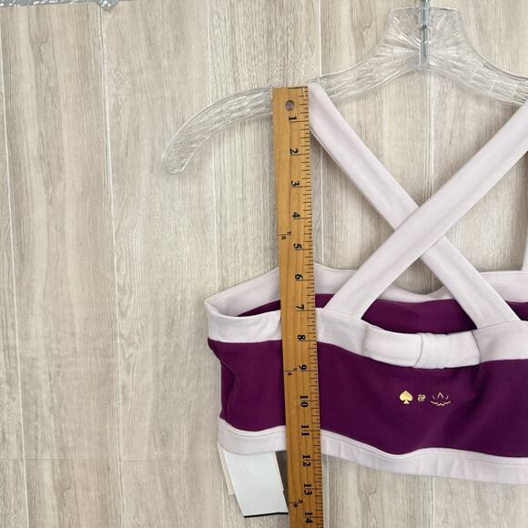 Beyond Yoga Kate Spade Sports Bra Womens Medium Color Block Athletic Workout - Picture 11 of 13